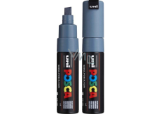 Posca Universal acrylic marker with wide, cut tip 8 mm slate grey PC-8K