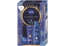 Nivea All about Care Intensive hand cream 75 ml + Nivea Rich Nourishing body lotion 250 ml + Nivea Creme basic care cream 30 ml, cosmetic set