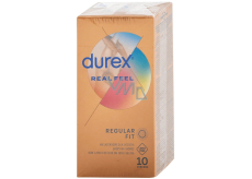 Durex Real Feel non-latex condom for a natural skin-on-skin feeling, nominal width: 56 mm 10 pieces