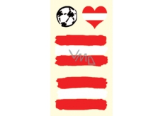 Arch Tattoo decals for face and body Austria flag 1 motif