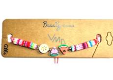 Albi Melon bracelet colorful, adjustable size 1 piece