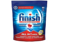 Finish All in 1 Max Lemon dishwasher tablets 80 pieces