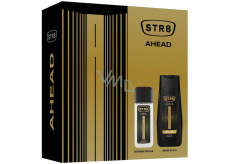 Str8 Ahead perfumed deodorant glass 85 ml + shower gel 250 ml, cosmetic set for men