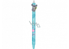 Colorino Rubberized pen Koala green, blue refill 0,5 mm