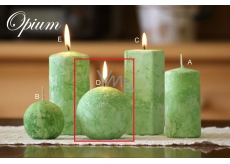 Lima Marble Opium scented candle green sphere 80 mm 1 piece