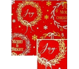 Nekupto Christmas gift wrapping paper 70 x 1000 cm Dark red, Merry & Bright