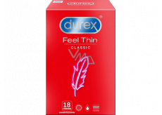 Durex Feel Thin Classic condom, nominal width 56 mm, 18 pieces