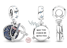 Charm Sterling silver 925 Marvel Star Wars Lightsaber 2in1, bracelet pendant