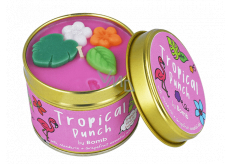 Bomb Cosmetics Tropical Punch Fragrant natural, handmade candle in a tin can burns up to 35 hours