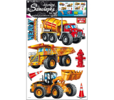 Wall stickers construction machinery 60 x 42 cm