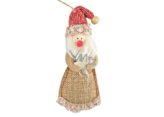 Jute Santa for hanging 13 cm