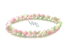 Calcite melon bracelet elastic natural stone, ball 6 mm / 16 - 17 cm, intuition-creativity-harmony-memory