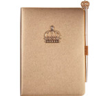 Albi Diary 2025 with design pen - Crown 10,7 x 14,5 x 1,2 cm