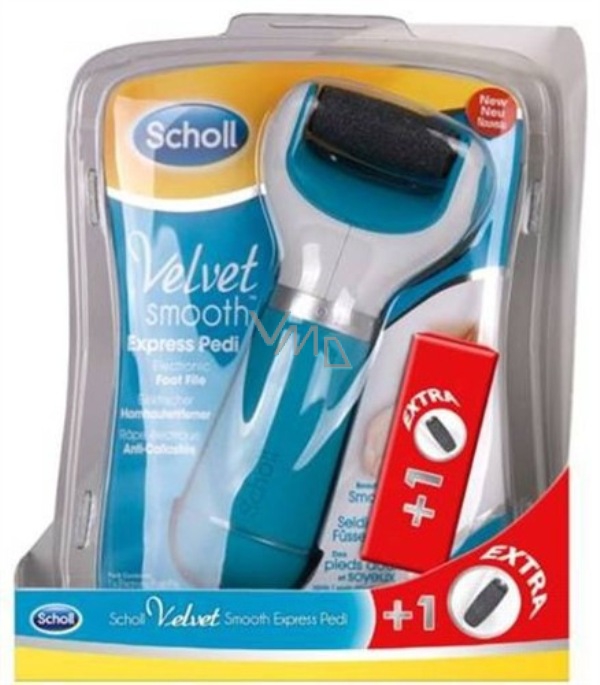 Scholl Velvet Smooth Express Pedi Electric Foot File 1 Roller Free Of