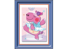 3D Sticker Image of Hippo Ballerina 32 x 25 cm