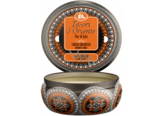 Tesori d Oriente Fior di Loto scented candle in tin box 200 g, burning time up to 30 hours