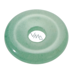 Aventurine green Donut natural stone 30 mm, lucky stone