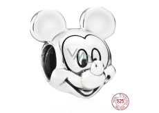 Charm Sterling silver 925 Disney Mickey Mouse portrait, bead on bracelet