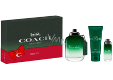 Coach Green New York Eau de Toilette 100 ml + Eau de Toilette 15 ml + Shower Gel 100 ml, Gift Set for Men