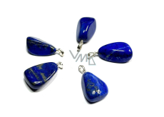 Lapis Lazuli Tumbled Pendant Natural Stone, M approx. 2.6 cm, 1 piece, quality AAA harmony stone