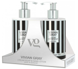 Vivian Gray Lemon & Green Tea luxury liquid soap with dispenser 250 ml + luxury hand lotion with dispenser 250 ml, cosmetic set