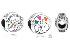 Sterling Silver 925 Disney Birthday - Happy Birthday, Birthday Bracelet Bead